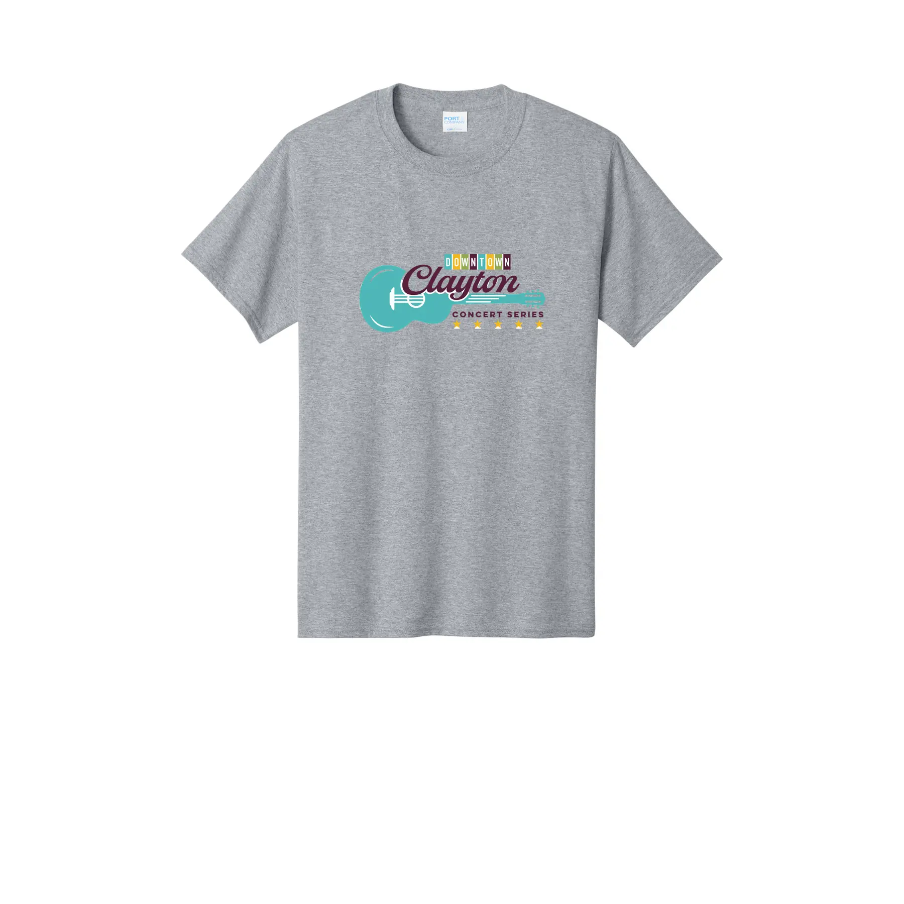 Downtown Clayton Concert Series Logo Adult T-Shirt - Image 1