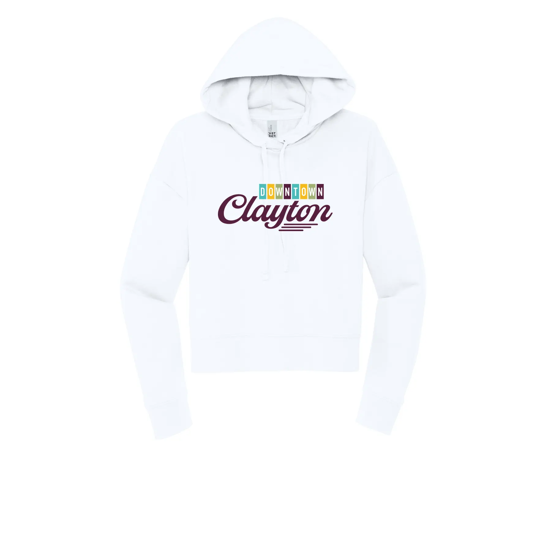 Downtown Clayton Logo Ladies Hoodie - Image 1