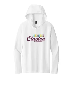 Downtown Clayton Logo Adult Long Sleeve Hooded Tee