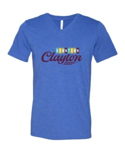 Downtown Clayton Logo Adult V-Neck