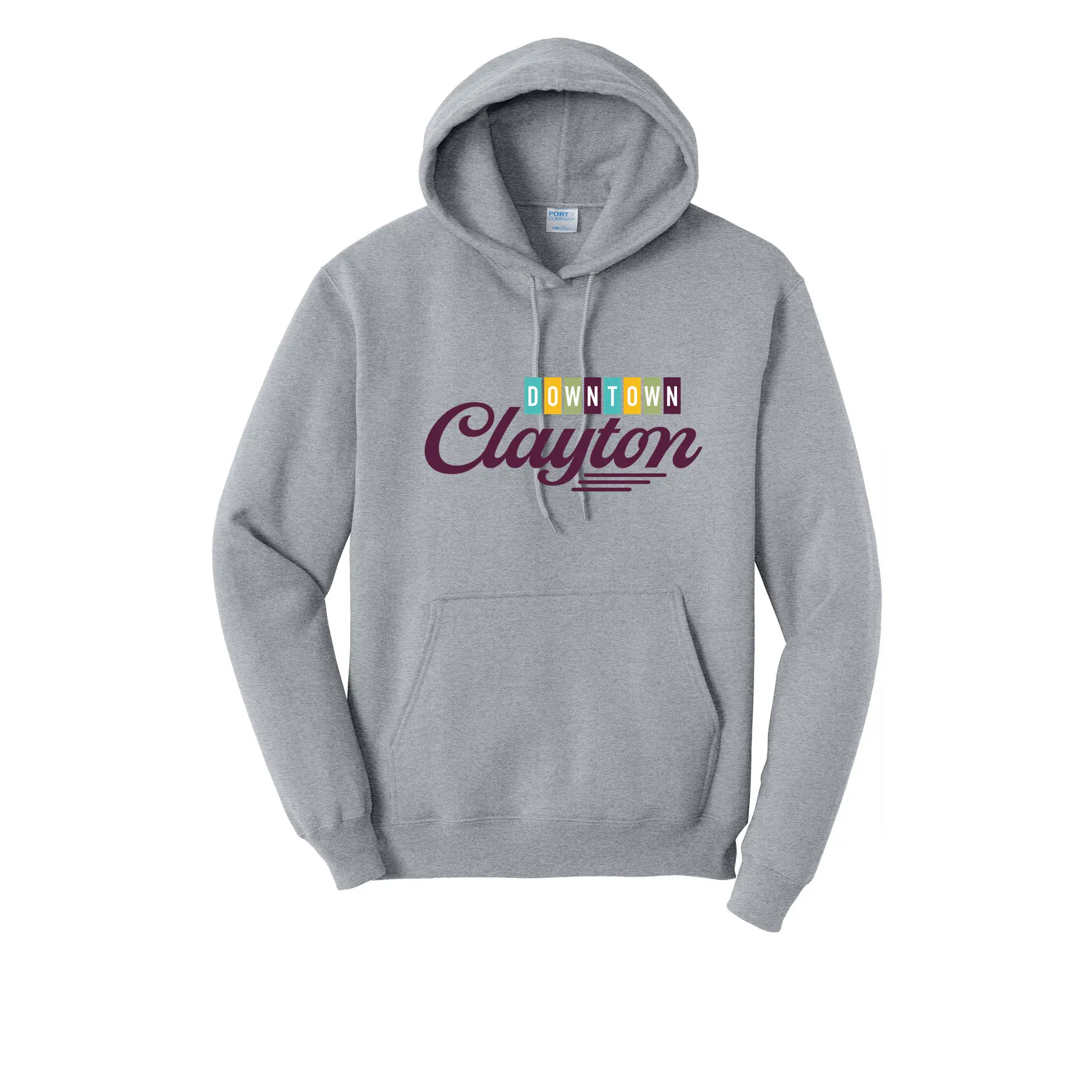 Downtown Clayton Logo Tall Hoodie - Image 1