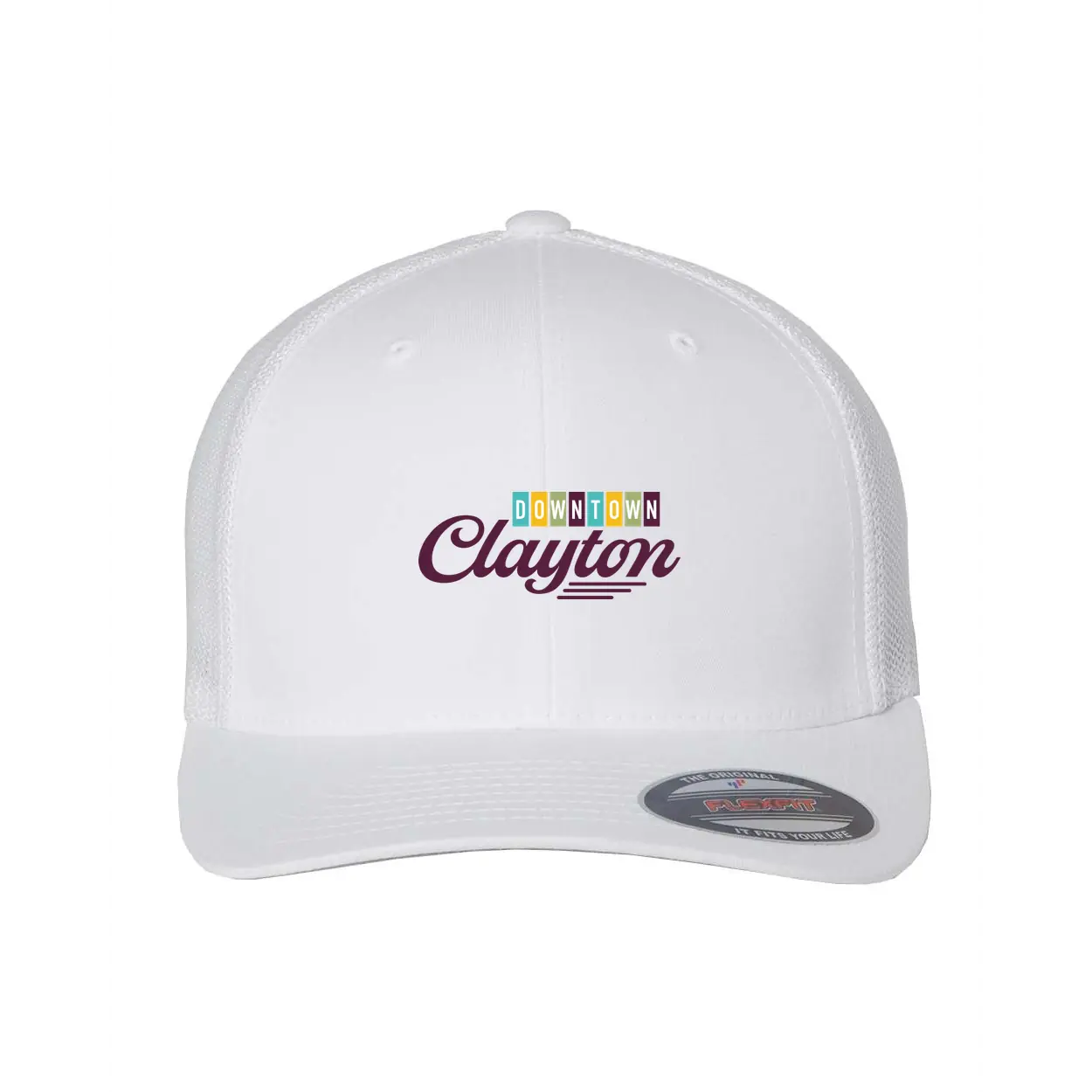 Downtown Clayton Logo Adult Fitted Hat - Image 1