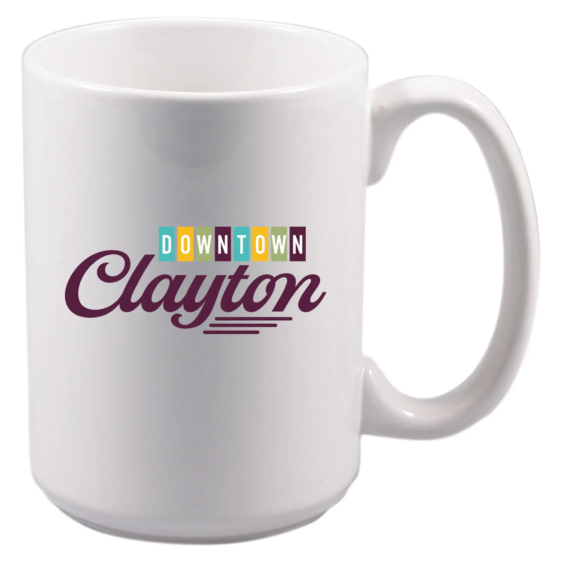 Downtown Clayton Logo Drinkware - Image 1