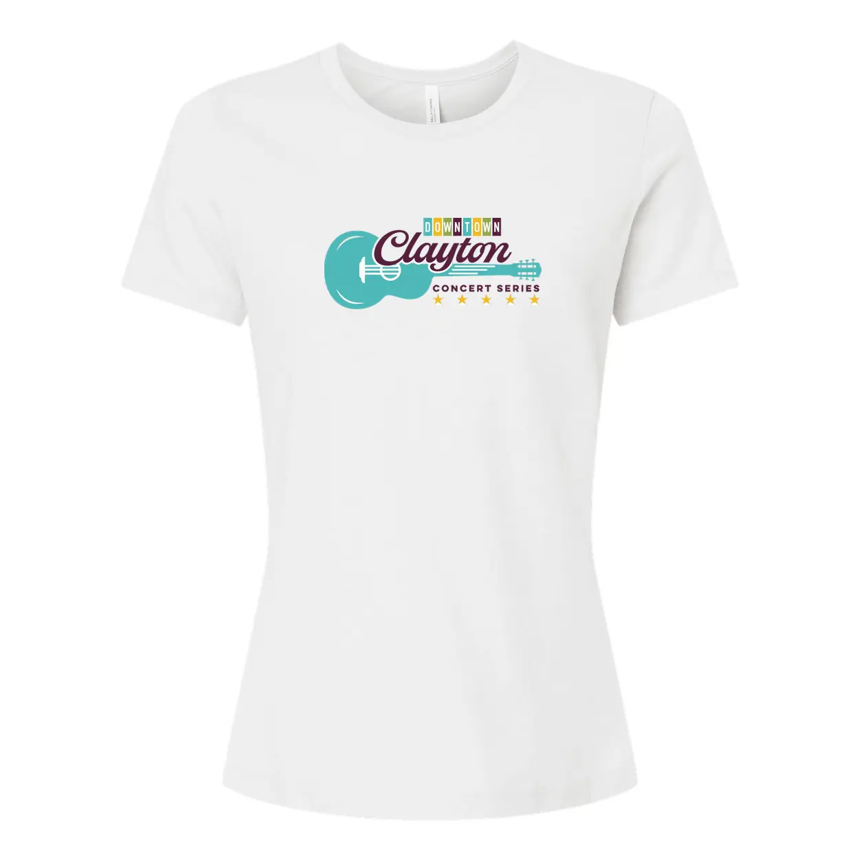 Downtown Clayton Concert Series Logo Ladies T-Shirt - Image 1