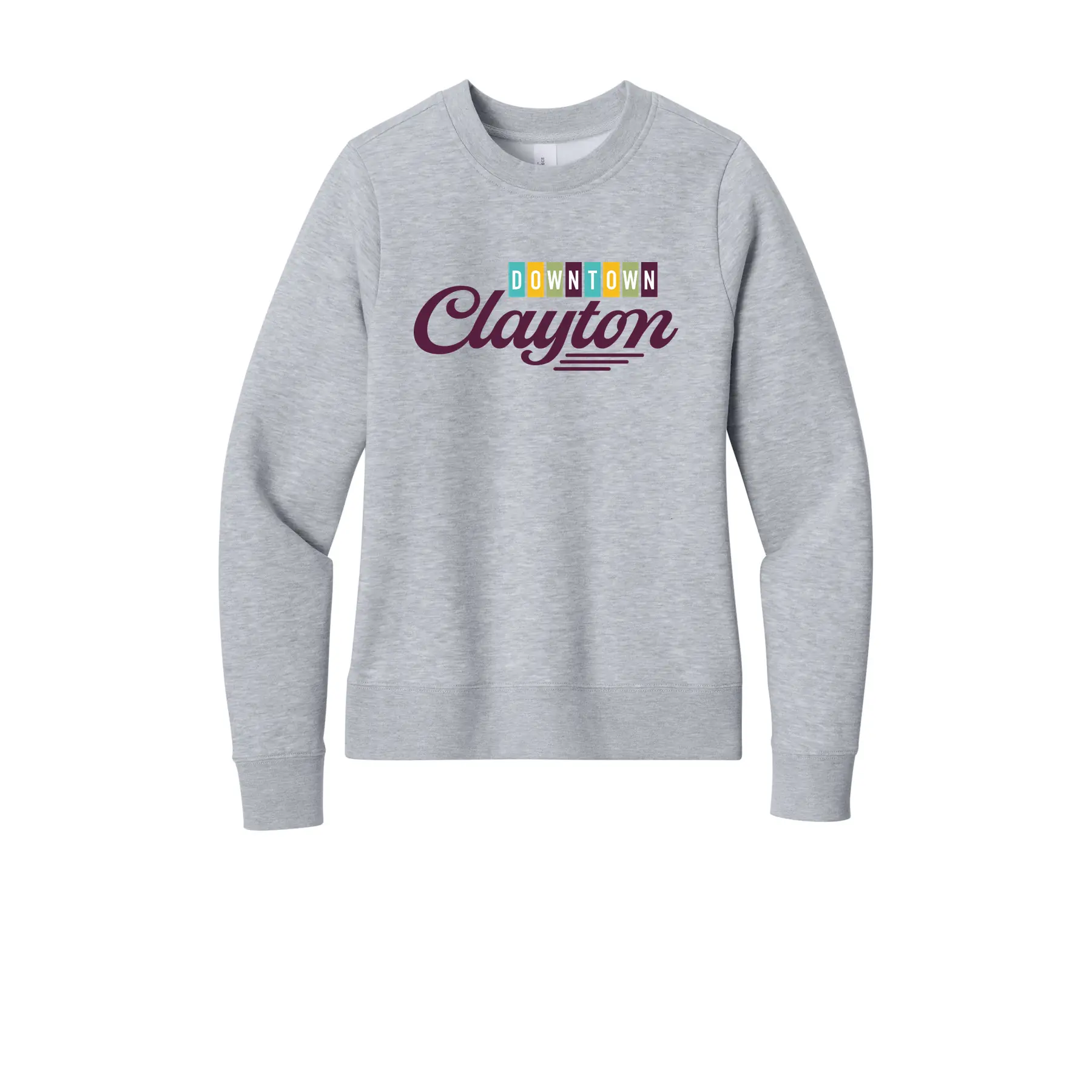 Downtown Clayton Logo Ladies Sweatshirt - Image 1