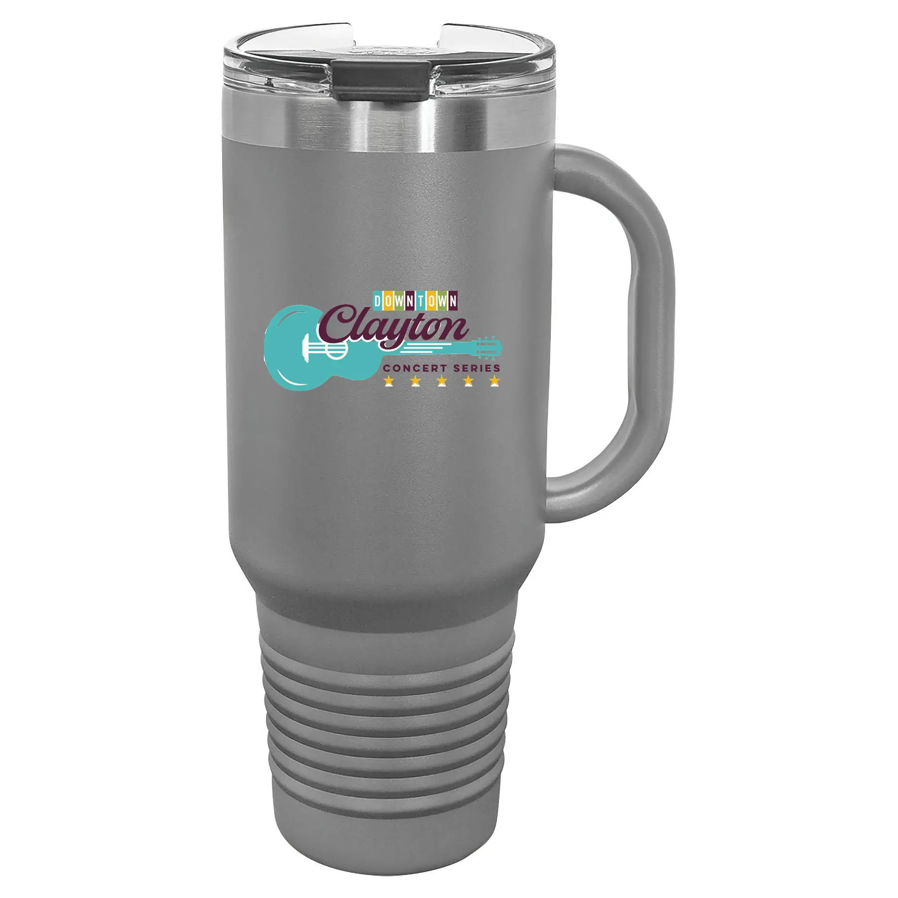 Downtown Clayton Concert Series Logo Drinkware - Image 1