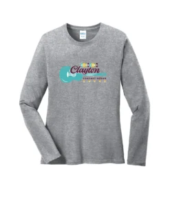 Downtown Clayton Concert Series Logo Ladies Long Sleeves